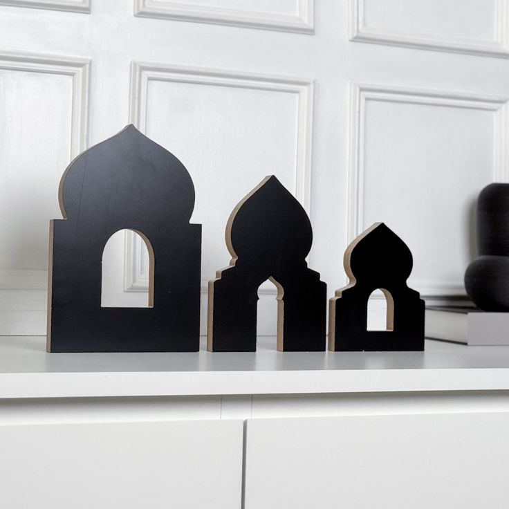 Déco Ramadan en Bois – Élégance et Spiritualité en 3 Pièces