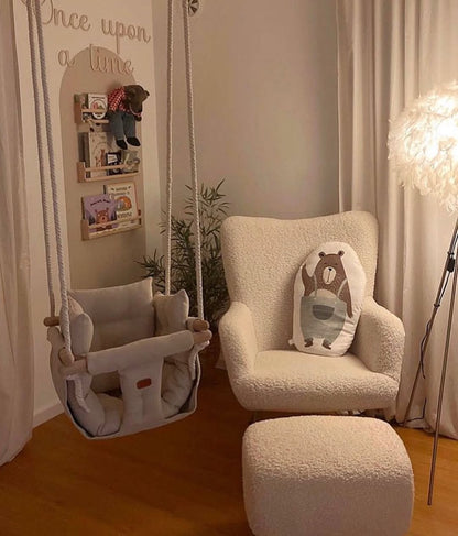 Balançoire Suspendue Premium pour Enfants – Confort, Sécurité et Élégance