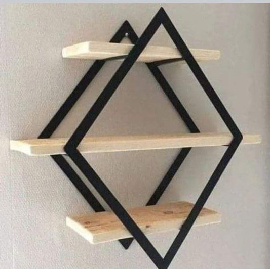 Etagères murales cadre noir